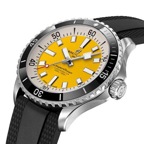 breitling superocean 44 yellow dial|breitling superocean 42 for sale.